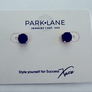 Park Lane Violet and gold Impression earrings.